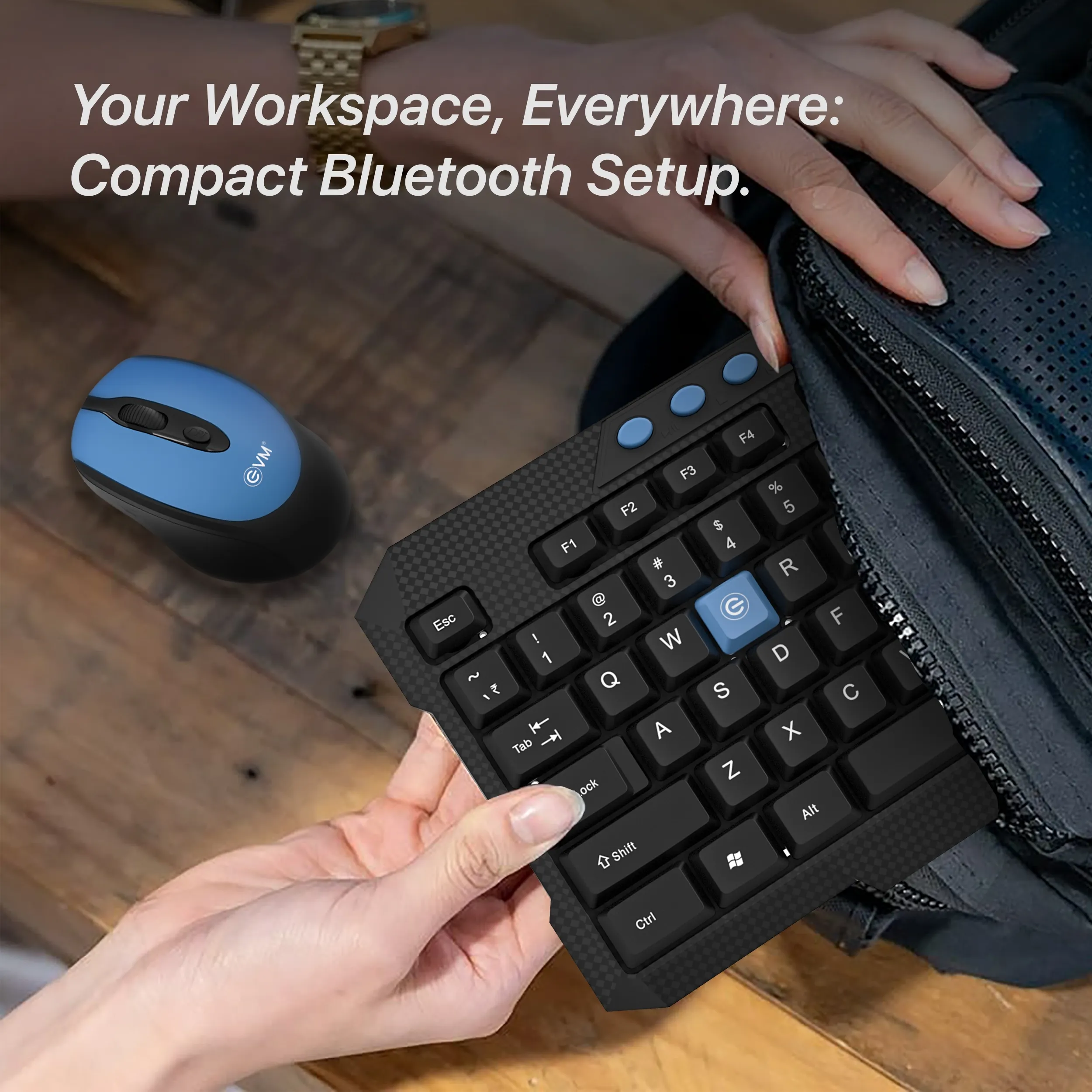 EVM Wireless Keyboard Mouse Combo WLKM-036 view 3